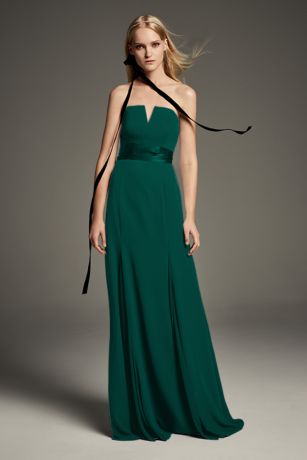 david's bridal dark green bridesmaid dresses