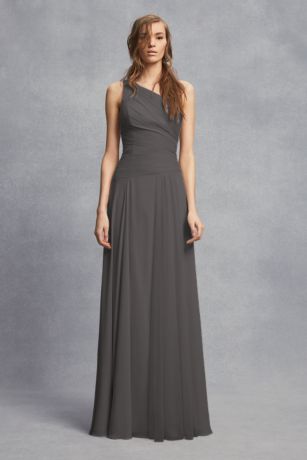 dark grey wedding dress