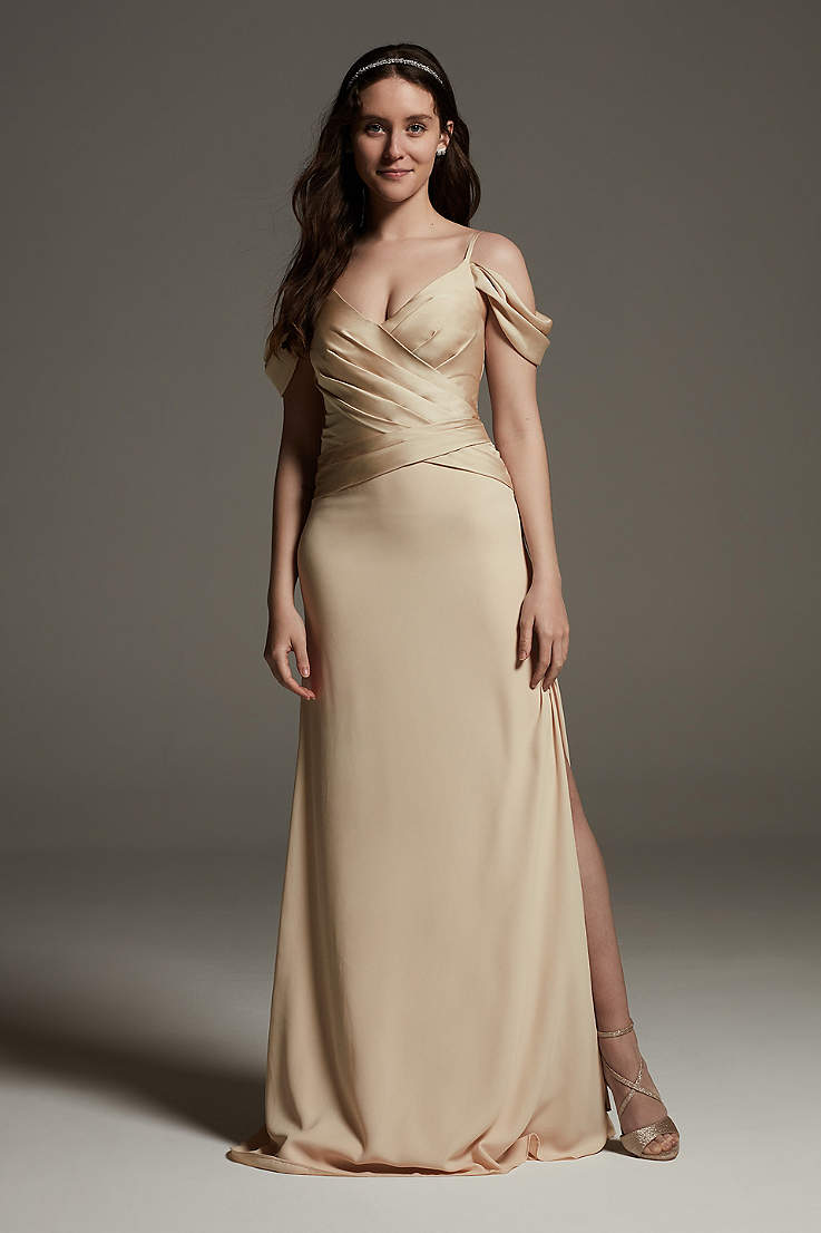 Champagne Colored Long Dresses