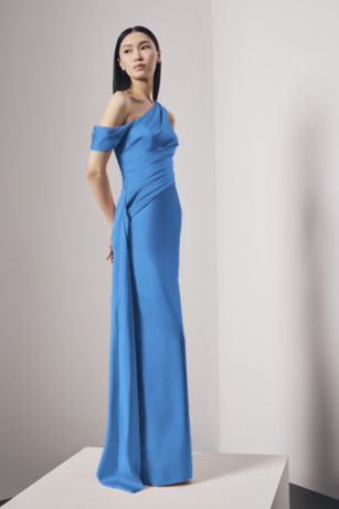 Picture of Organza Drop-Waist Dress with Pleated Bodice