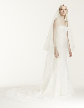 white by vera wang veil