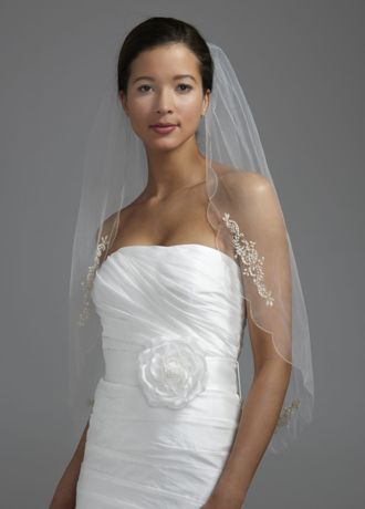 david's bridal birdcage veil