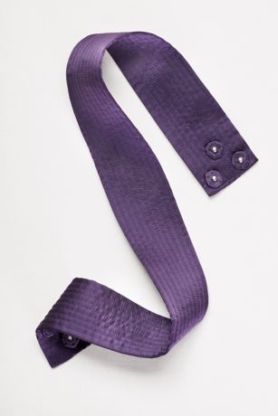 white by vera wang satin sash