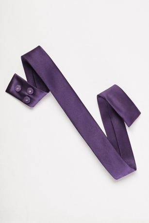 white by vera wang satin sash