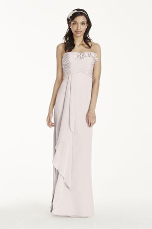 crinkle long dress