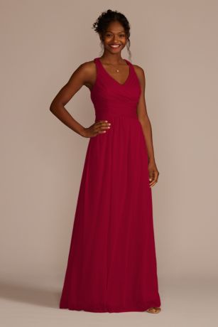 davids bridal burgundy dresses