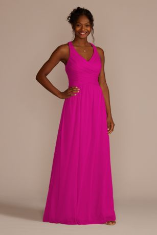 fuchsia bridesmaid dresses david's bridal