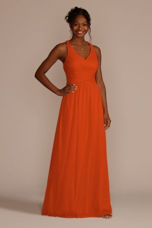 Picture of Mesh Long Dress with Crisscross Back