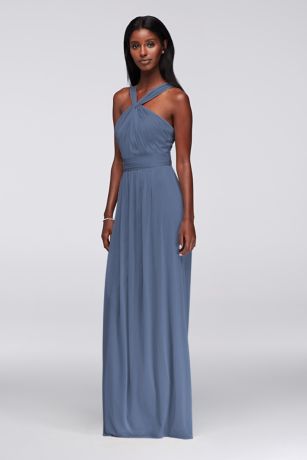 davids bridal blue dress