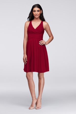 david's bridal maroon bridesmaid dresses