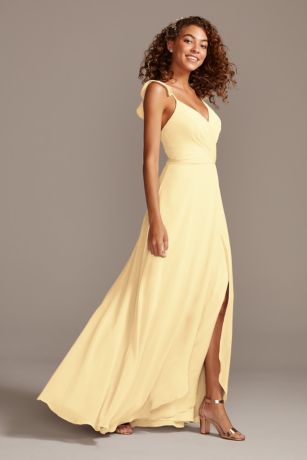 bridesmaid yellow dresses