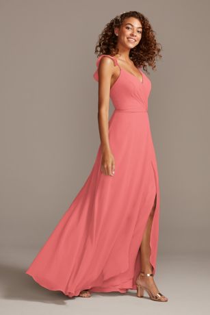 coral bridesmaid dresses david's bridal