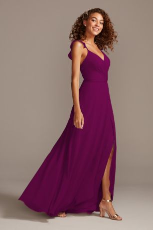 sangria colored bridesmaid dresses