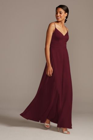 garnet bridesmaid dresses