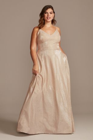 plus size sparkle wedding dress