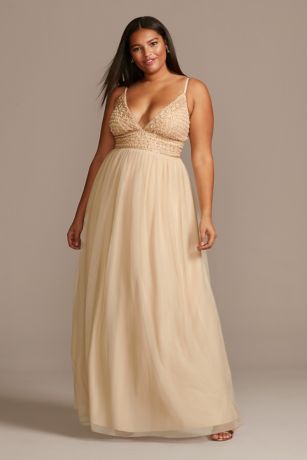 david's bridal formal dresses plus size