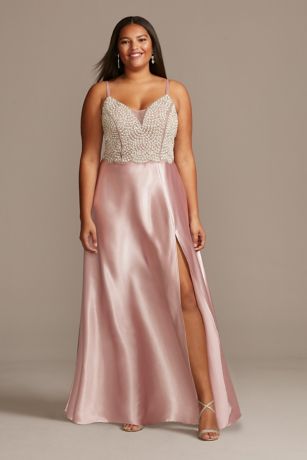 satin gown dress