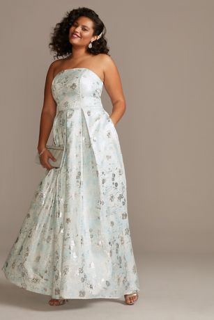 david's bridal plus size evening gowns