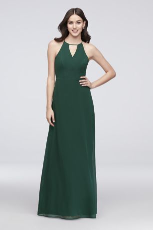 david's bridal green dress