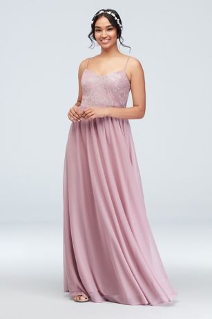 rose pink chiffon dress
