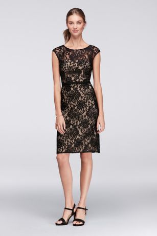 lace dress with belt