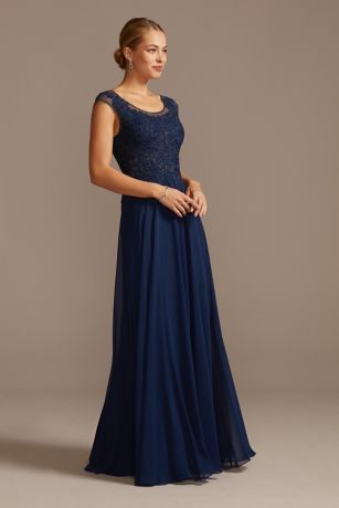 navy prom dress and tux