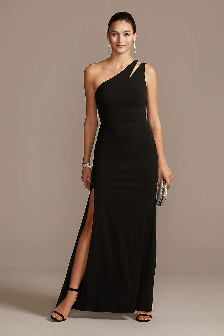 Black Long Evening Dresses for Weddings