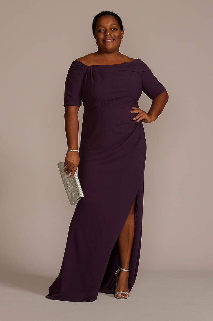 long formal purple dress