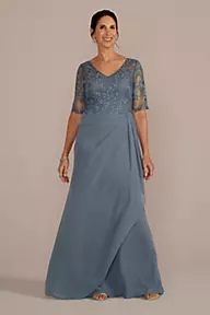 Stretch Lace Sheath Dress with Embellished Keyhole