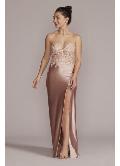 Long Sheath Strapless Formal Dresses Dress - Jules and Cleo