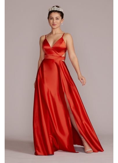 Long A-Line Spaghetti Strap Prom Dress - Jules and Cleo