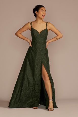 Picture of Double Strap Allover Lace A-Line