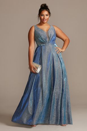 plunge party dress