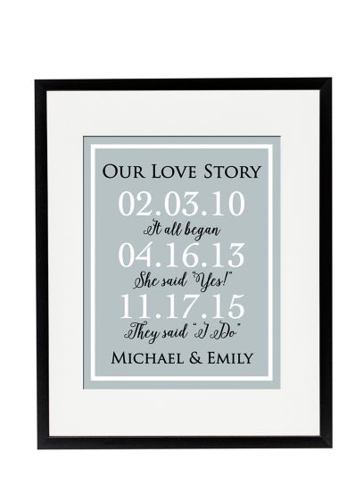 Personalized Our Love Story Special Dates Sign - Share important milestones from your love story with