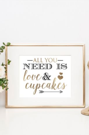 Love And Cupcakes Wedding Dessert Table Sign David S Bridal