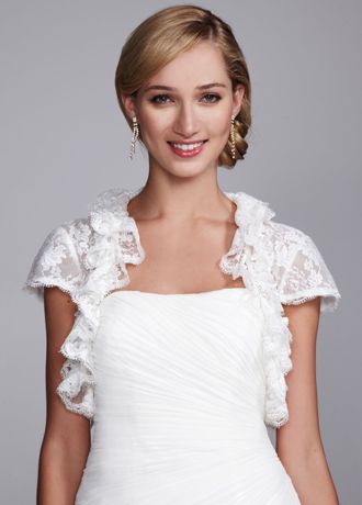 david's bridal lace jacket