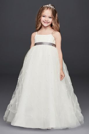 david's bridal sash flower girl