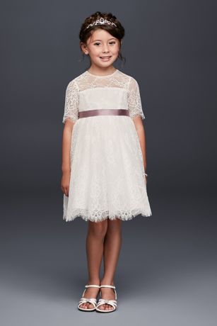 fit and flare flower girl dress