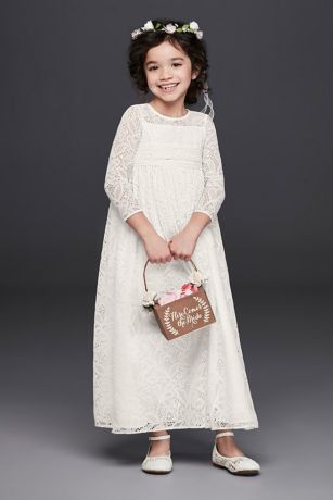 crochet flower girl dress