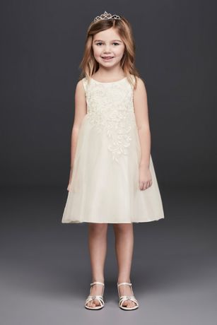 a line flower girl dress