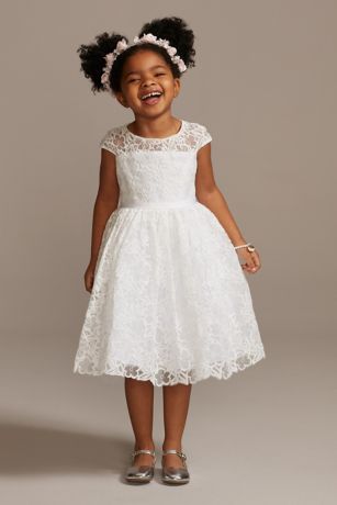 flower girl dresses with lace sleeves