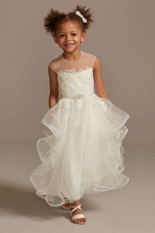 cap sleeve flower girl dress