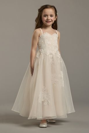 Picture of Sweetheart Beaded Organza Flower Girl Dress