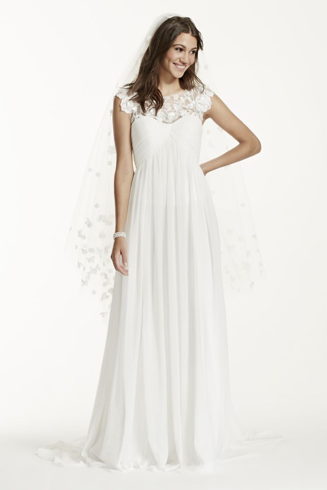 Chiffon Wedding Dress With Sleeves 10