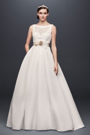 david's bridal open back wedding dress