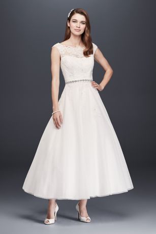 david's bridal tea length bridesmaid