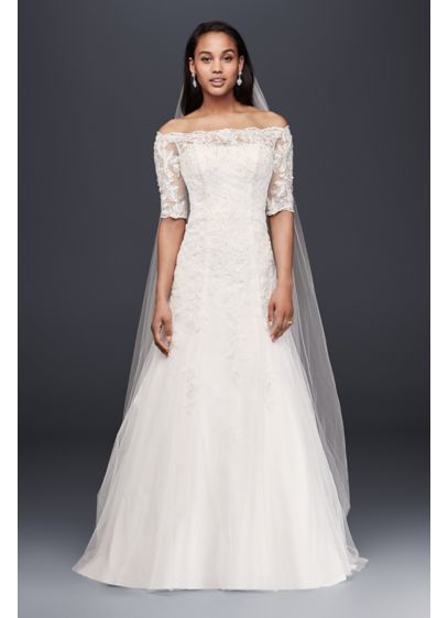 Off The Shoulder Bridal Dress 3