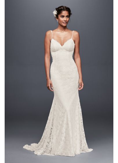 Soft Lace Wedding Dress With Low Back David S Bridal
