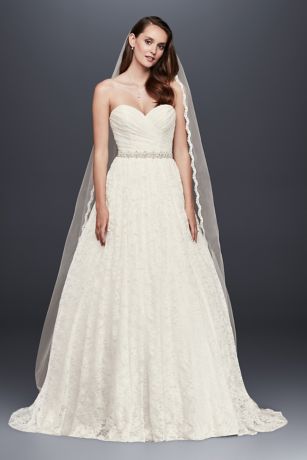 davids bridal lace dress