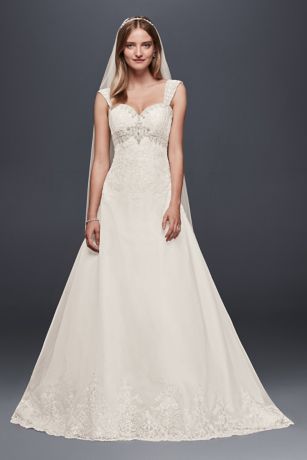 empire a line wedding dress